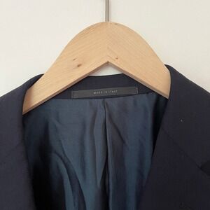 Pal Zileri Viaggiatore Navy Blue Wool Blazer Made in Italy Mens 52R IT 42R US